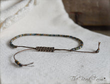 Load image into Gallery viewer, Handmade Dainty Adjustable Yoga Style String Bracelet -or- Anklet