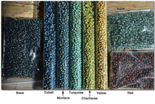 Load image into Gallery viewer, Boho Hippie Style Teardrop Hoop Pair of Earrings with glass seed beads