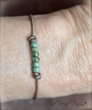 Load image into Gallery viewer, Cutie Picasso Leather Choker - Turquoise blend