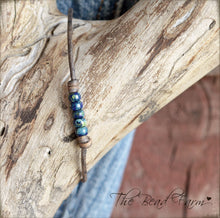 Load image into Gallery viewer, Cutie Picasso Leather Choker - Cobalt