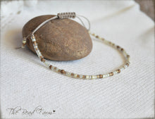 Load image into Gallery viewer, Handmade Dainty Adjustable Yoga Style String Bracelet -or- Anklet