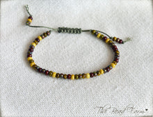 Load image into Gallery viewer, Adjustable Yoga Bracelet with Colorful Czech Glass Picasso Finished Seed Beads