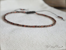 Load image into Gallery viewer, Handmade Dainty Adjustable Yoga Style String Bracelet -or- Anklet