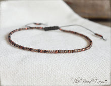 Load image into Gallery viewer, Handmade Dainty Adjustable Yoga Style String Bracelet -or- Anklet