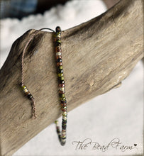 Load image into Gallery viewer, Handmade Dainty Adjustable Yoga Style String Bracelet -or- Anklet