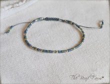 Load image into Gallery viewer, Handmade Dainty Adjustable Yoga Style String Bracelet -or- Anklet