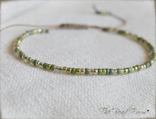 Load image into Gallery viewer, Handmade Dainty Adjustable Yoga Style String Bracelet -or- Anklet