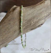 Load image into Gallery viewer, Handmade Dainty Adjustable Yoga Style String Bracelet -or- Anklet