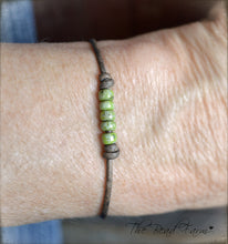 Load image into Gallery viewer, Cutie Picasso Leather Choker - Chartreuse