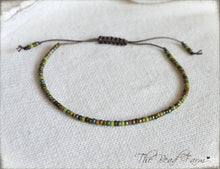 Load image into Gallery viewer, Handmade Dainty Adjustable Yoga Style String Bracelet -or- Anklet