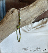 Load image into Gallery viewer, Handmade Dainty Adjustable Yoga Style String Bracelet -or- Anklet