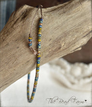 Load image into Gallery viewer, Handmade Dainty Adjustable Yoga Style String Bracelet -or- Anklet