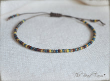 Load image into Gallery viewer, Handmade Dainty Adjustable Yoga Style String Bracelet -or- Anklet