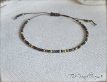 Load image into Gallery viewer, Handmade Dainty Adjustable Yoga Style String Bracelet -or- Anklet