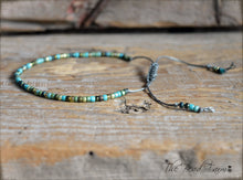 Load image into Gallery viewer, Handmade Dainty Adjustable Yoga Style String Bracelet -or- Anklet