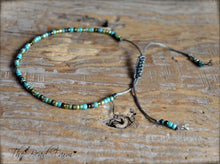 Load image into Gallery viewer, Handmade Dainty Adjustable Yoga Style String Bracelet -or- Anklet
