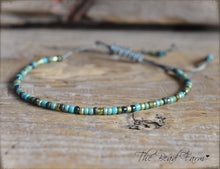 Load image into Gallery viewer, Handmade Dainty Adjustable Yoga Style String Bracelet -or- Anklet