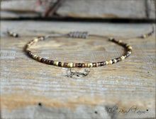 Load image into Gallery viewer, Handmade Dainty Adjustable Yoga Style String Bracelet -or- Anklet (Copy)