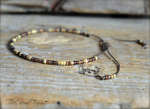 Load image into Gallery viewer, Handmade Dainty Adjustable Yoga Style String Bracelet -or- Anklet (Copy)