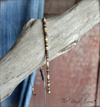 Load image into Gallery viewer, Handmade Dainty Adjustable Yoga Style String Bracelet -or- Anklet (Copy)
