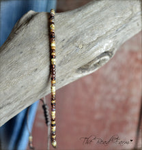 Load image into Gallery viewer, Handmade Dainty Adjustable Yoga Style String Bracelet -or- Anklet (Copy)