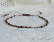 Load image into Gallery viewer, Handmade Dainty Adjustable Yoga Style String Bracelet -or- Anklet