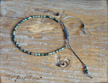 Load image into Gallery viewer, Handmade Dainty Adjustable Yoga Style String Bracelet -or- Anklet