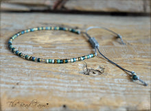 Load image into Gallery viewer, Handmade Dainty Adjustable Yoga Style String Bracelet -or- Anklet