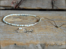 Load image into Gallery viewer, Handmade Dainty Adjustable Yoga Style String Bracelet -or- Anklet