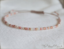 Load image into Gallery viewer, Handmade Dainty Adjustable Yoga Style String Bracelet -or- Anklet