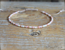 Load image into Gallery viewer, Handmade Dainty Adjustable Yoga Style String Bracelet -or- Anklet
