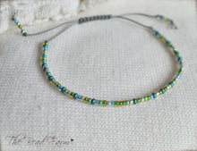 Load image into Gallery viewer, Handmade Dainty Adjustable Yoga Style String Bracelet -or- Anklet