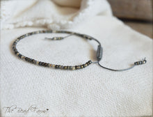 Load image into Gallery viewer, Handmade Dainty Adjustable Yoga Style String Bracelet -or- Anklet