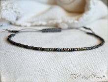 Load image into Gallery viewer, Handmade Dainty Adjustable Yoga Style String Bracelet -or- Anklet