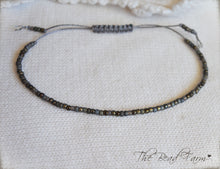 Load image into Gallery viewer, Handmade Dainty Adjustable Yoga Style String Bracelet -or- Anklet