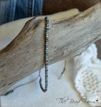 Load image into Gallery viewer, Handmade Dainty Adjustable Yoga Style String Bracelet -or- Anklet