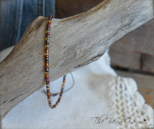 Load image into Gallery viewer, Handmade Dainty Adjustable Yoga Style String Bracelet -or- Anklet