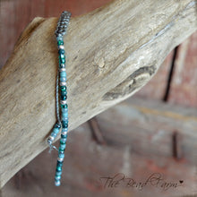 Load image into Gallery viewer, Handmade Dainty Adjustable Yoga Style String Bracelet -or- Anklet
