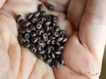 Load image into Gallery viewer, Matte Dark Bronze Czech Glass Super Duo beads by Matubo