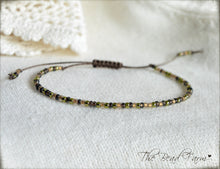 Load image into Gallery viewer, Handmade Dainty Adjustable Yoga Style String Bracelet -or- Anklet