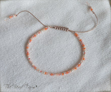 Load image into Gallery viewer, Handmade Dainty Adjustable Yoga Style String Bracelet -or- Anklet