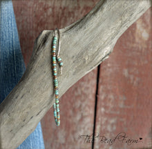 Load image into Gallery viewer, Handmade Dainty Adjustable Yoga Style String Bracelet -or- Anklet
