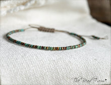 Load image into Gallery viewer, Handmade Dainty Adjustable Yoga Style String Bracelet -or- Anklet