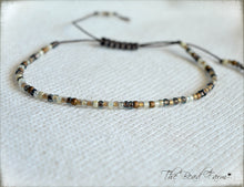 Load image into Gallery viewer, Handmade Dainty Adjustable Yoga Style String Bracelet -or- Anklet