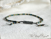 Load image into Gallery viewer, Handmade Dainty Adjustable Yoga Style String Bracelet -or- Anklet
