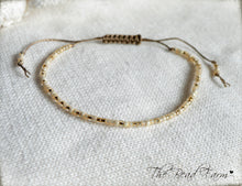 Load image into Gallery viewer, Handmade Dainty Adjustable Yoga Style String Bracelet -or- Anklet