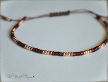 Load image into Gallery viewer, Handmade Dainty Adjustable Yoga Style String Bracelet -or- Anklet