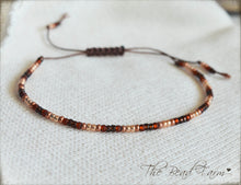 Load image into Gallery viewer, Handmade Dainty Adjustable Yoga Style String Bracelet -or- Anklet