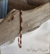 Load image into Gallery viewer, Handmade Dainty Adjustable Yoga Style String Bracelet -or- Anklet
