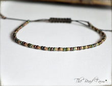 Load image into Gallery viewer, Handmade Dainty Adjustable Yoga Style String Bracelet -or- Anklet